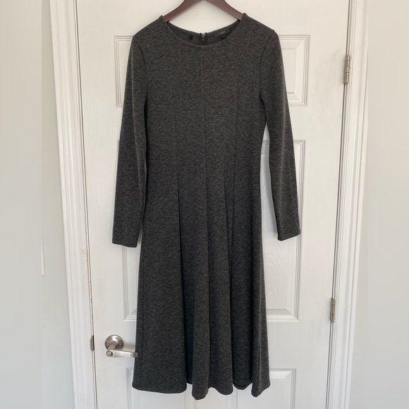 J Crew long sleeve flare dress in ponte fabric Size 10 - Picture 4 of 8